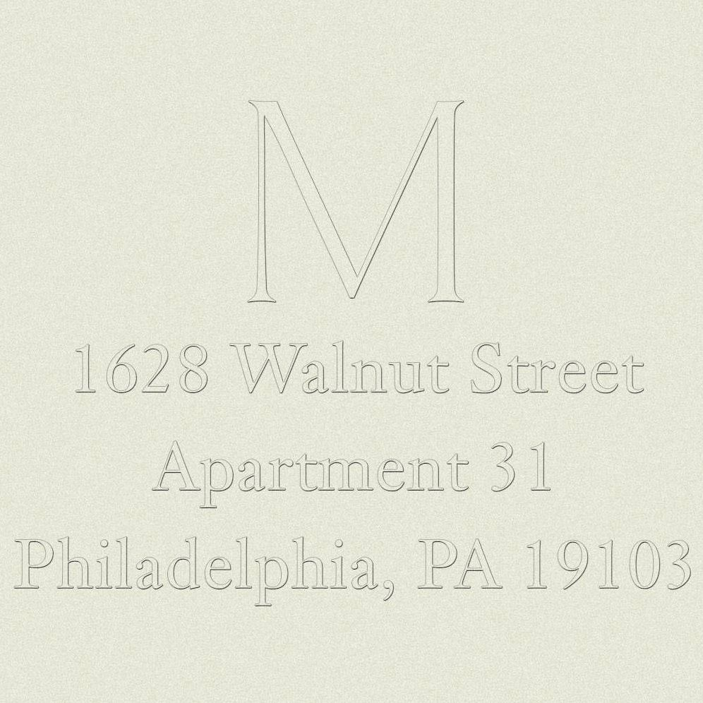 Return Address Embosser - Single Monogram