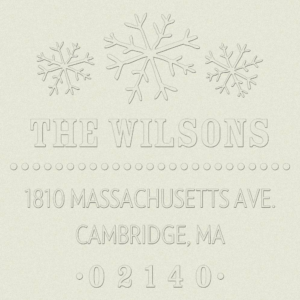 Return Address Embosser - Snowflake