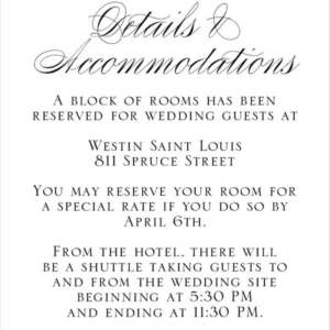 Calligraphy Flourish Information Card