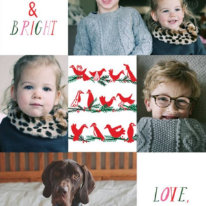 Peace Birds Multi Photo Card A7 FLT V