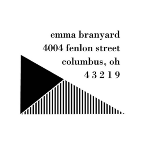 Deco Triangle Custom Stamp Set