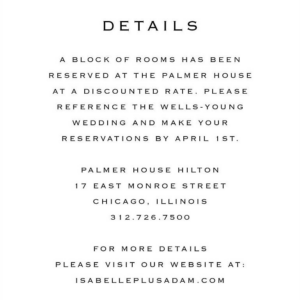 Signature Information Card