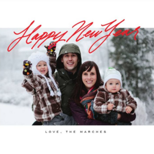 Inscribed Horizontal Photo Card