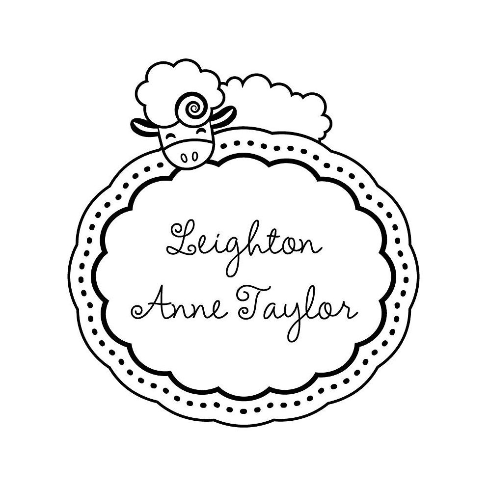 Sleeping Sheep Custom Stamp Set