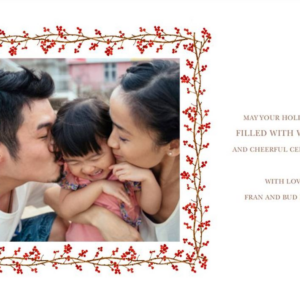 Cranberry Bower Photo Card