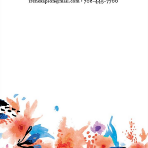 Watercolor Pink Floral A6 Stationery