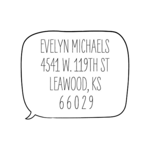 619448990.png Speech Bubble Custom Stamp Set