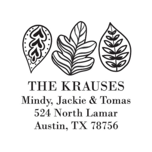 Fall Leaves Custom Stamp Set