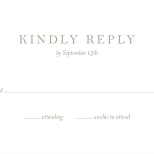 Dogwood Tree Response Card