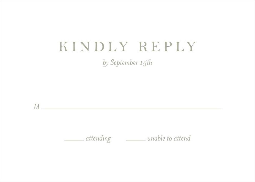 Dogwood Tree Response Card