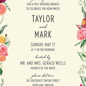 Floral Wreath Information Card