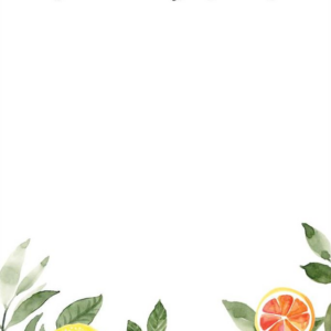 Lemon Leaves Personalized Notepad Sets