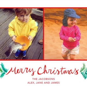 619449163.png Merry Christmas Sprigs Photo Card