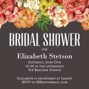 Bouquet Bridal Shower Invitation