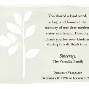 Soft Leaf Sympathy Card