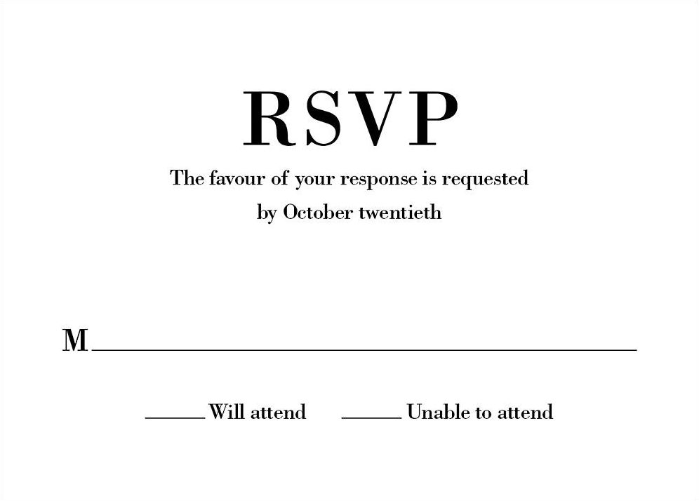 Pinstripe Border Response Card