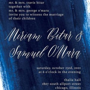 Sapphire Wedding Invitation