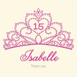 Tiara Quinceañera Stationery