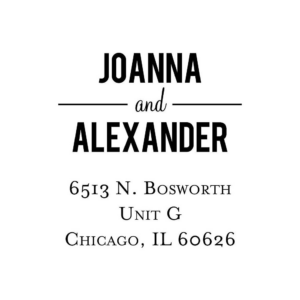 Playbill Custom Stamp Set