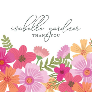 Garden Blooms Thank You Notes