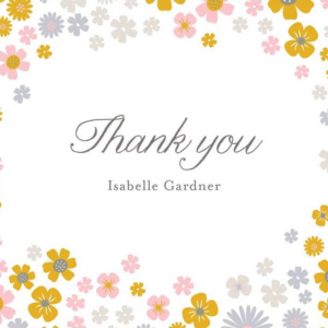 Field Blossoms Thank You Notes