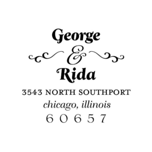 Ampersand Flourish Custom Stamp Set