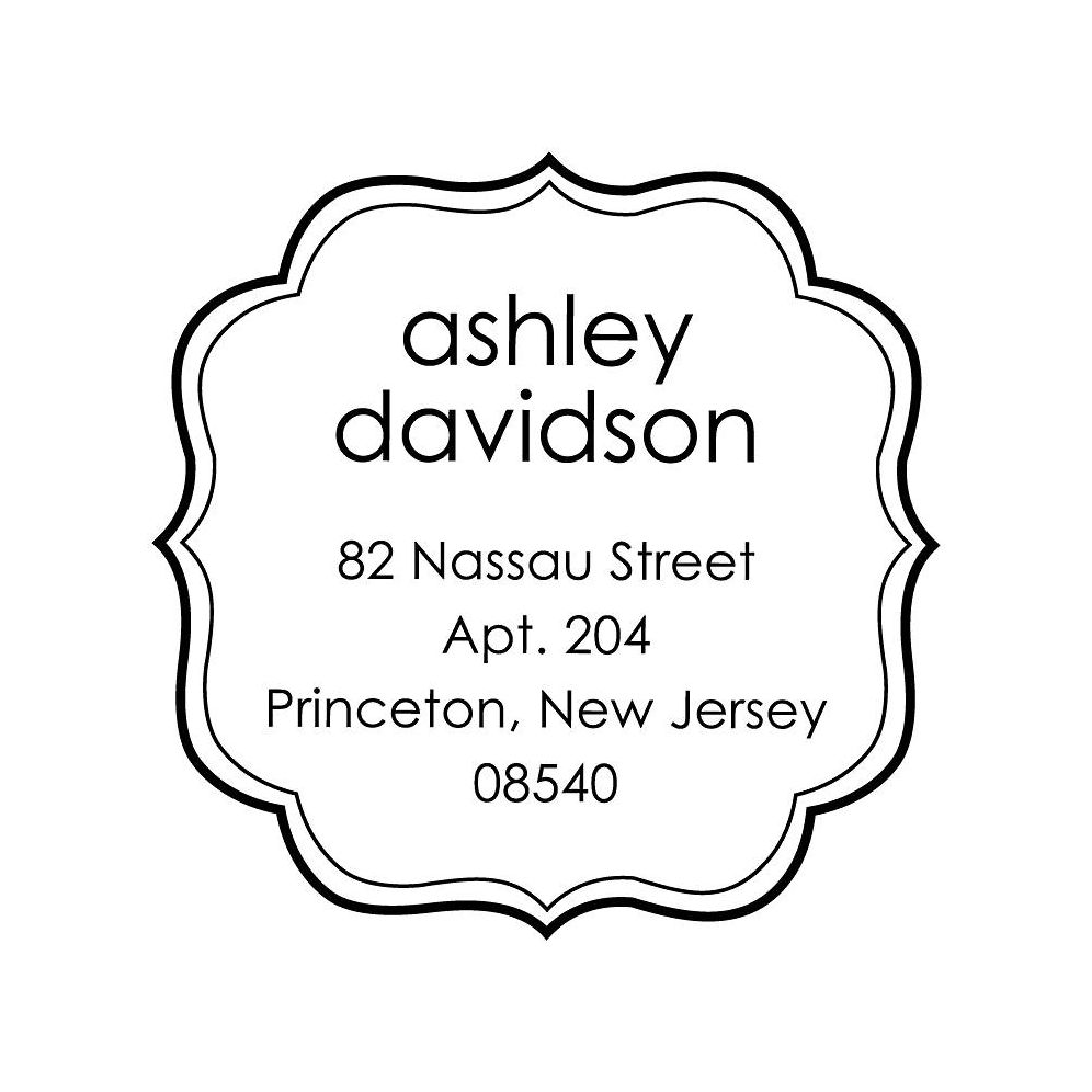 Feminine Flourish Custom Stamp Set