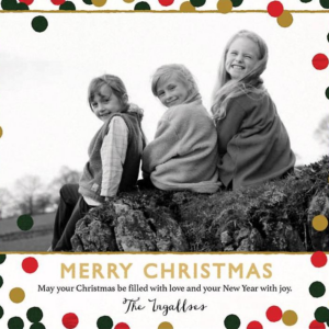 619450037.png Sprinkled Confetti Holiday Photo Card