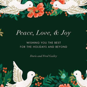 Peace Doves Holiday Card