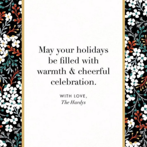 Winter Blooms Holiday Card