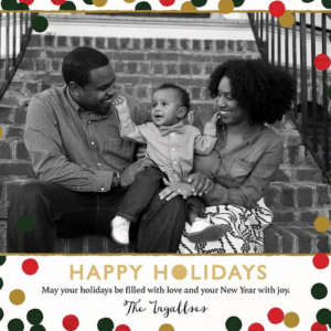 619450069.png Sprinkled Confetti Happy Holiday Photo Card