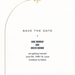 Flying High Save the Date Card