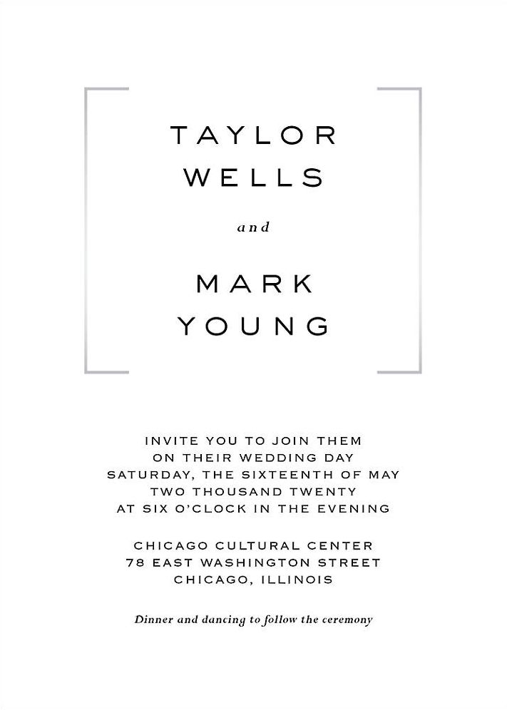 Duo Wedding Invitation