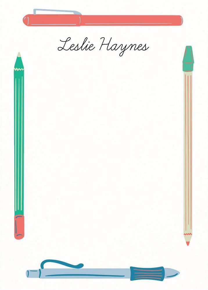Pens and Pencil Stationery