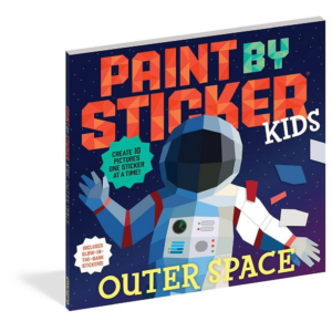 619450281.png Paint by Sticker Kids: Outer Space: Create 10 Pictures One Sticker at a Time! Includes Glow-in-the-Dark Stickers