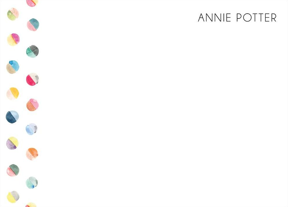 Rainbow WC Dots Stationery