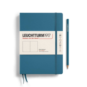619450529.png Leuchtturm1917 Stone Blue Medium Plain Journal