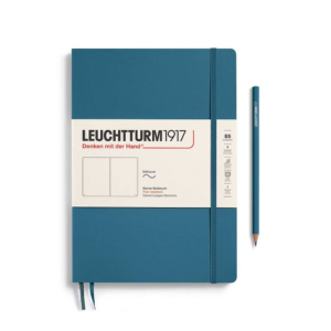 619450532.png Leuchtturm1917 Stone Blue Softcover Composition Plain Journal
