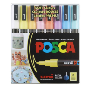 619450549.png POSCA PC-3M Fine Soft Colors Paint Marker Set