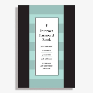 Internet Password Book: Keep Track of Usernames, Passwords, and Web Addresses in One Easy and Organized Location