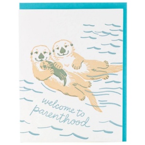 619450636.png Otter Family Baby Card