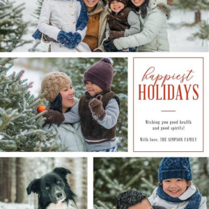 Happiest Holidays Photo Card