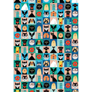 Cats & Dogs Icon Flat Wrap