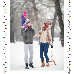 Colorful Lights Holiday Photo Card