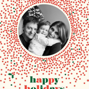 Reverse Snowglobe Photo Card