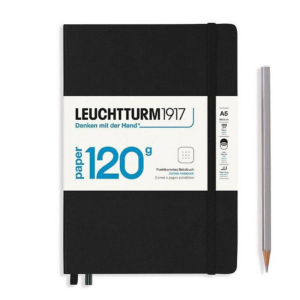 Leuchtturm Black Dotted Page Hardcover Edition 120 Medium Notebook