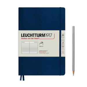 619450864.png Leuchtturm Navy Ruled Page Softcover Medium Notebook
