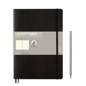 619450867.png Leuchtturm Black Unlined Softcover Composition Notebook