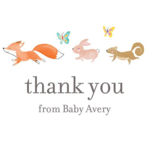 Baby Animal Thank You Notes