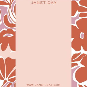Pink Red Floral Stationery